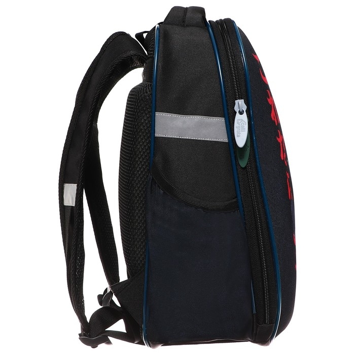 Рюкзак каркасный школьный, 37 х 28 х 19 см, Calligrata Вольт  Рюкзак каркасный школьный, 37 х 28 х 19 см, Calligrata Вольт "Аниме боец"