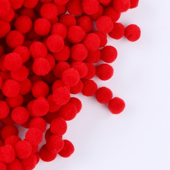 Набор деталей для декора &laquo;Бомбошки&raquo;, набор 5000 шт., размер 1 шт. &mdash; 1 см, цвет красный