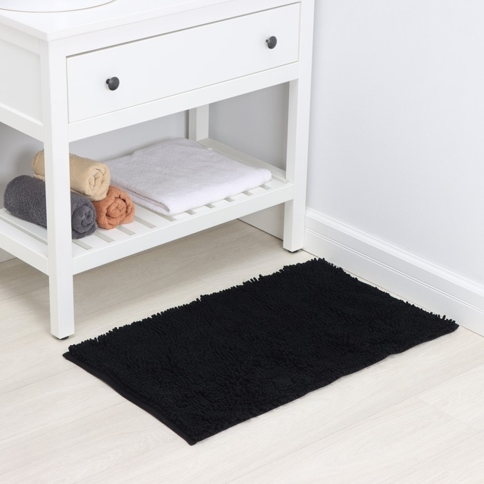 Коврик для дома LaDо́m, букли, плотность 1400 г, 50×80 см, цвет графитовый Коврик для дома LaDо́m, букли, плотность 1400 г, 50×80 см, цвет графитовый