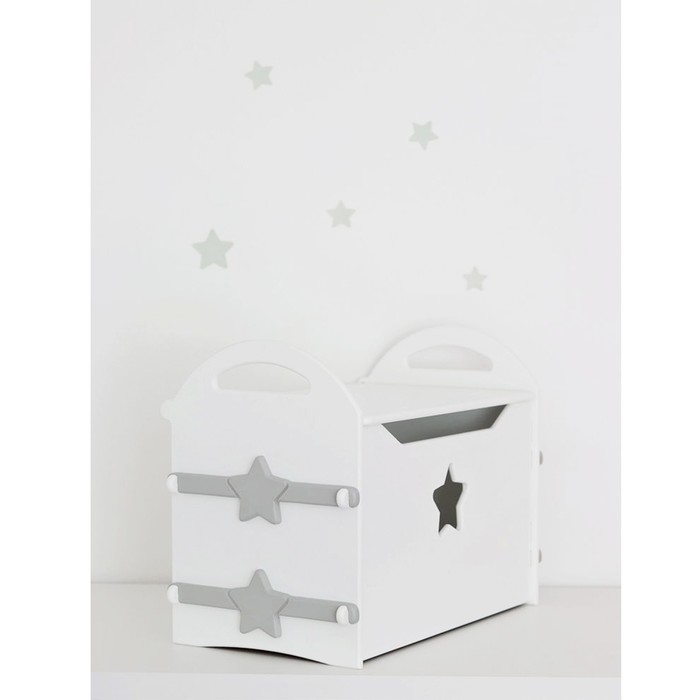 Сундук для игрушек &laquo;Звезда&raquo;, цвет белый