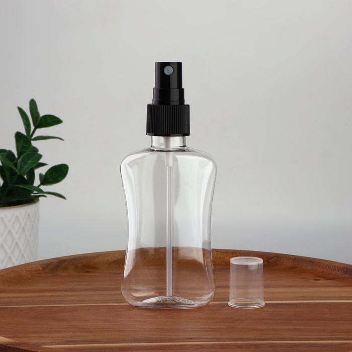 Бутылочка для хранения, с распылителем, 100 мл, цвет чёрный Бутылочка для хранения, с распылителем, 100 мл, цвет чёрный