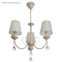 Люстра "Шанталь" 3x40Вт E14 белый+золото 58x58x50 см BayerLux