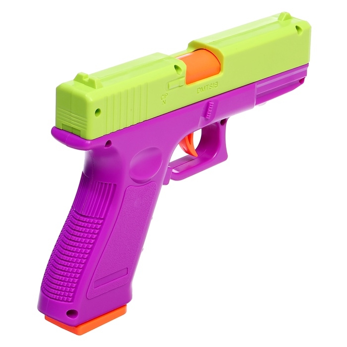 Пистолет детский «Глок», стреляет мягкими пулями, вылетают гильзы, автоматическая перезарядка Пистолет детский «Глок», стреляет мягкими пулями, вылетают гильзы, автоматическая перезарядка