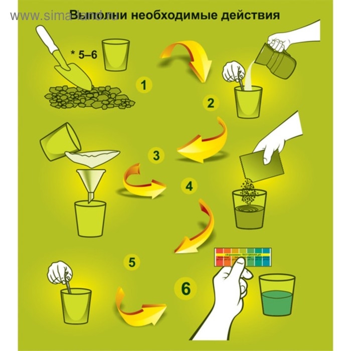 Тест-система  Тест-система "Агрохимик", для определения кислотности почвы, 5 шт. х 1мл