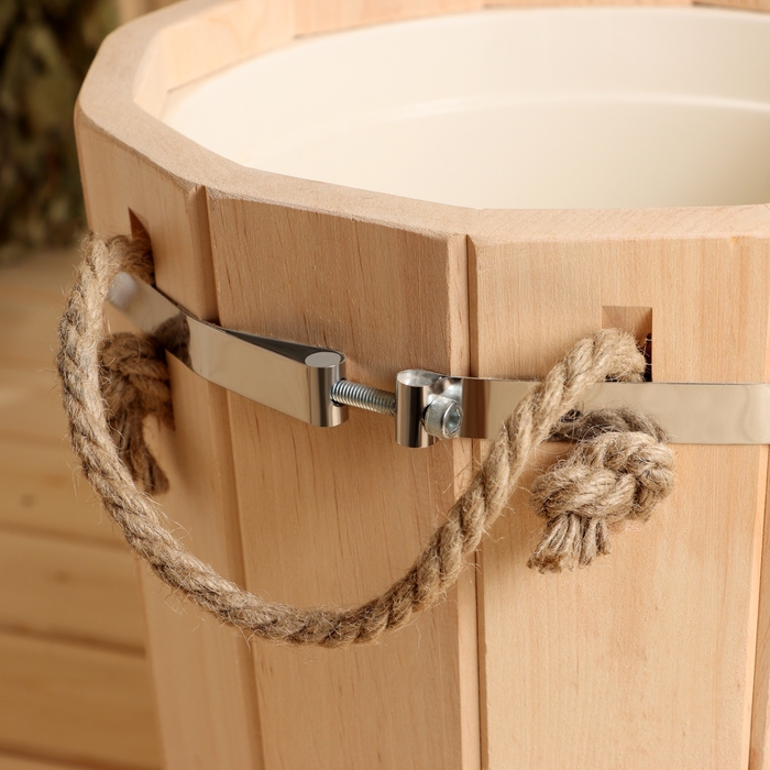 Запарник из ольхи, 10 л, с пластиковой вставкой Запарник из ольхи, 10 л, с пластиковой вставкой