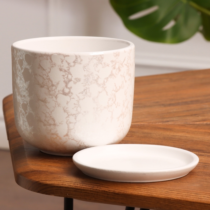 Горшок цветочный Питон белый 0.8 л Горшок цветочный Питон белый 0.8 л