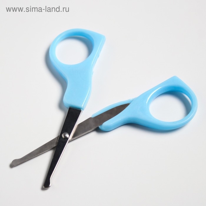 Детский маникюрный набор (ножницы, книпсер, пилка), цвет голубой Детский маникюрный набор (ножницы, книпсер, пилка), цвет голубой