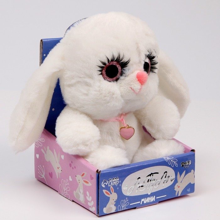 Мягкая игрушка «Зайка» , цвет белый Мягкая игрушка «Зайка» , цвет белый