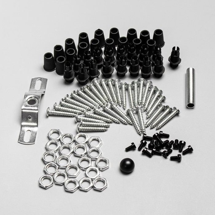 Комплект для светильника Комплект для светильника "Паук-16" черный 25х25х4см