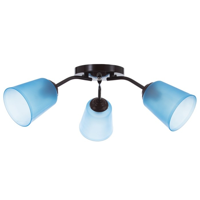 Люстра Люстра "Онлайн" (цилиндр) 3х15Вт Е27 МОДЕЛЬ: BR 00216 венге/синий