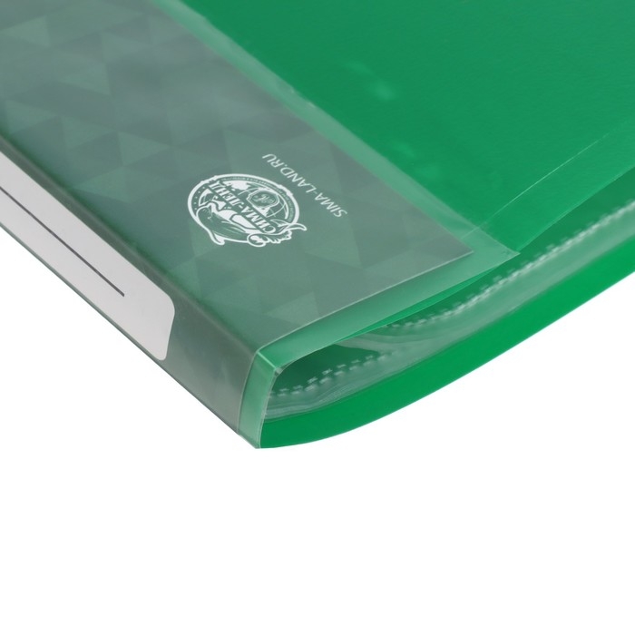 Папка с 30 вкладышами А4, 600 мкм, Calligrata, 15 мм, зелёная Папка с 30 вкладышами А4, 600 мкм, Calligrata, 15 мм, зелёная