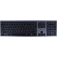 Клавиатура Oklick 890S, беспроводная, USB, slim, серая