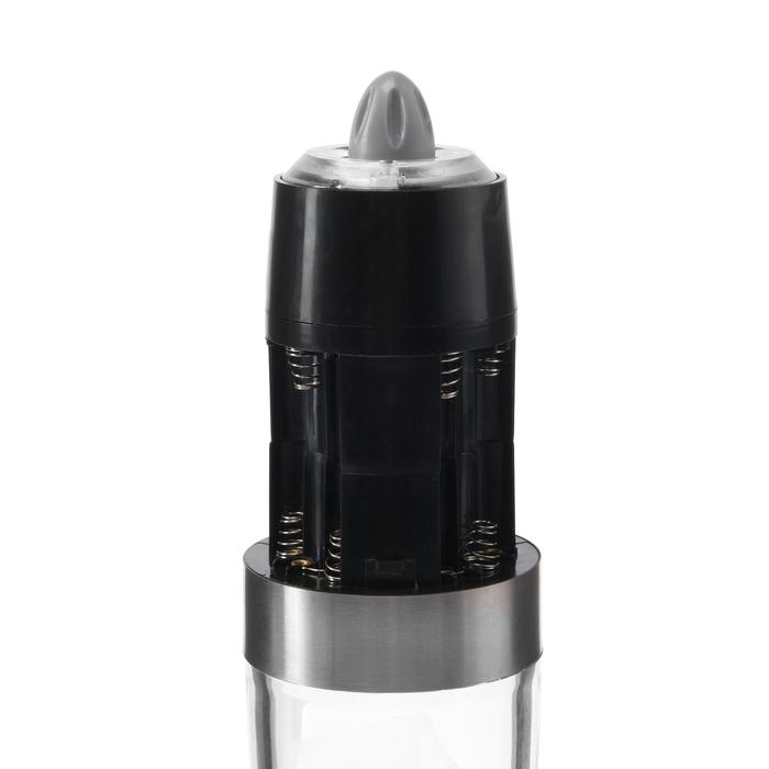 Мельница электрическая Luazon LET-003, гравитационная, пластик, от батареек, черная Мельница электрическая Luazon LET-003, гравитационная, пластик, от батареек, черная