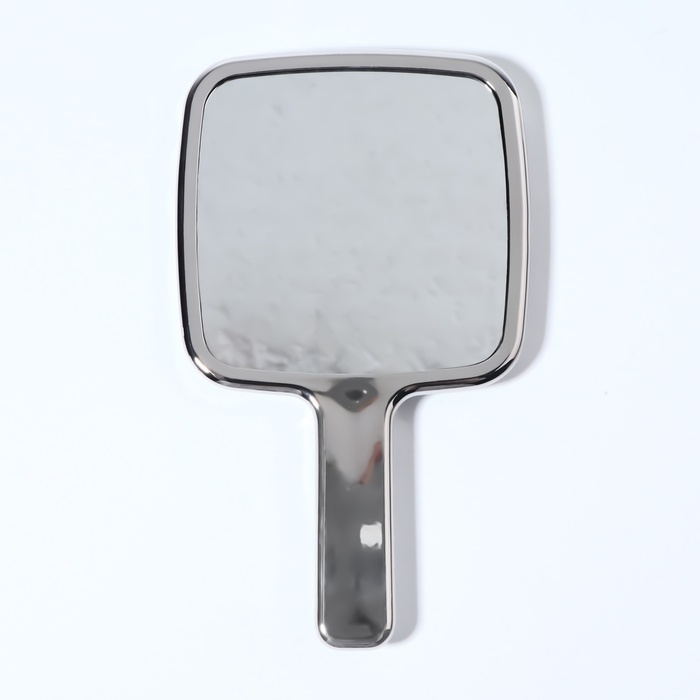 Зеркало с ручкой, зеркальная поверхность 8,5 × 8,5 см, цвет серебристый Зеркало с ручкой, зеркальная поверхность 8,5 × 8,5 см, цвет серебристый