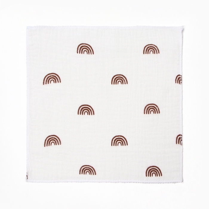 Набор платочков Крошка Я Boho Rainbow 20*20 см-5 шт, муслин, 100 % хлопок