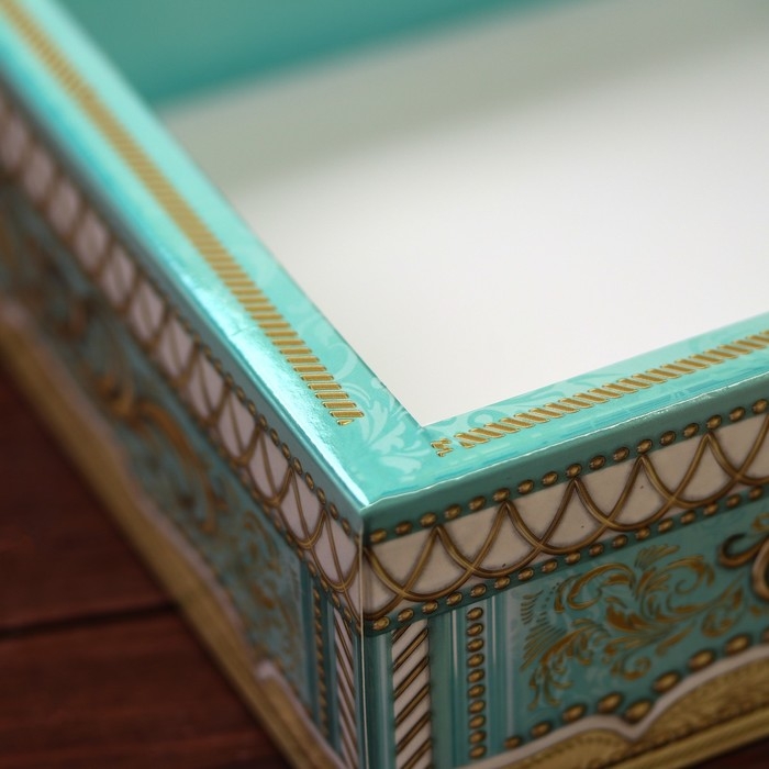 Подарочная коробка Подарочная коробка "Шкатулка винтаж", 26,4 х 24,1 х 7,6 см