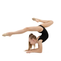 Купальник для гимнастики и танцев Grace Dance, р. 28, цвет чёрный