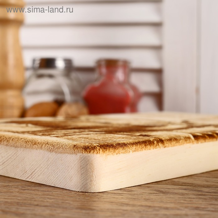 Доска из массива кедра «Олень», прямоугольная, 18 × 28 см Доска из массива кедра «Олень», прямоугольная, 18 × 28 см