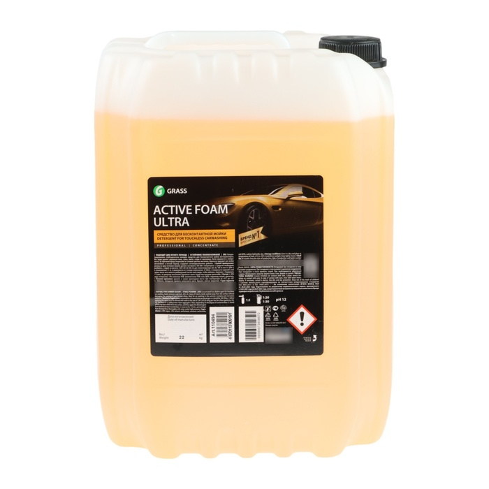 Шампунь для бесконтактной мойки Grass, 20 кг, Active Foam Ultra (лето/сезон+антикоррозия) Шампунь для бесконтактной мойки Grass, 20 кг, Active Foam Ultra (лето/сезон+антикоррозия)