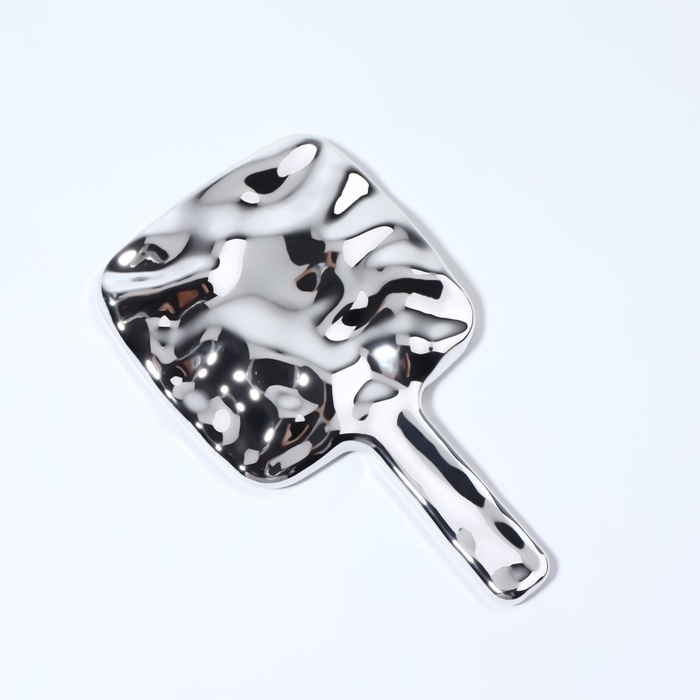 Зеркало с ручкой, зеркальная поверхность 8,5 × 8,5 см, цвет серебристый Зеркало с ручкой, зеркальная поверхность 8,5 × 8,5 см, цвет серебристый