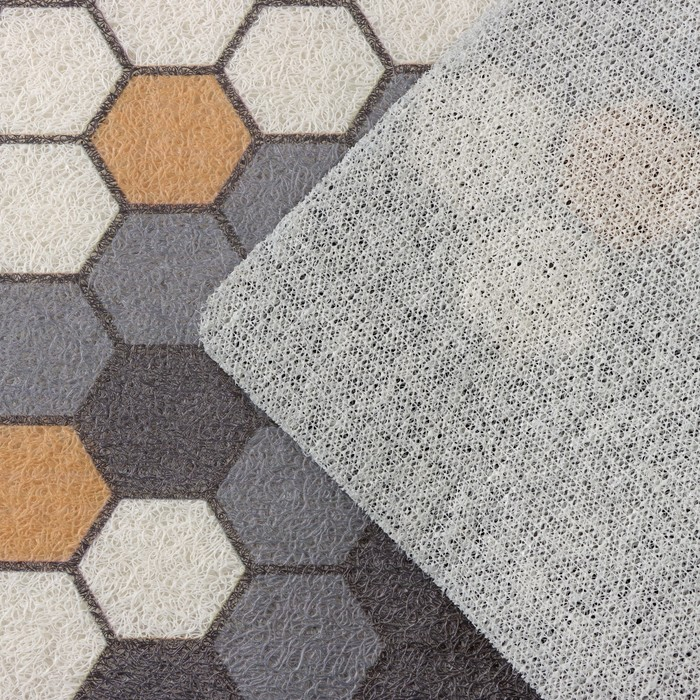 Коврик придверный грязезащитный Доляна «Гамма», вырезной, 50×80 см, цвет серый Коврик придверный грязезащитный Доляна «Гамма», вырезной, 50×80 см, цвет серый