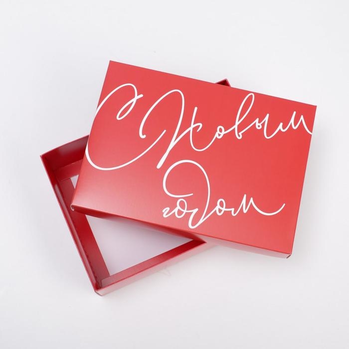 Коробка подарочная новогодняя складная «Новый год», 21 х 15 х 7 см, Новый год Коробка подарочная новогодняя складная «Новый год», 21 х 15 х 7 см, Новый год