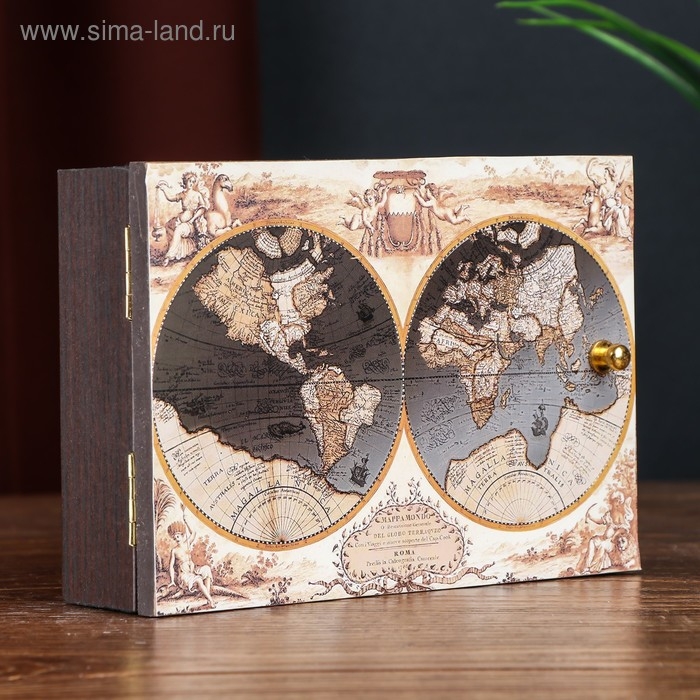 Ключница Ключница "Карта 2" венге 12х17 см