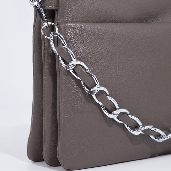 Сумка кросс-боди на молнии, цвет бронзовый Сумка кросс-боди на молнии, цвет бронзовый