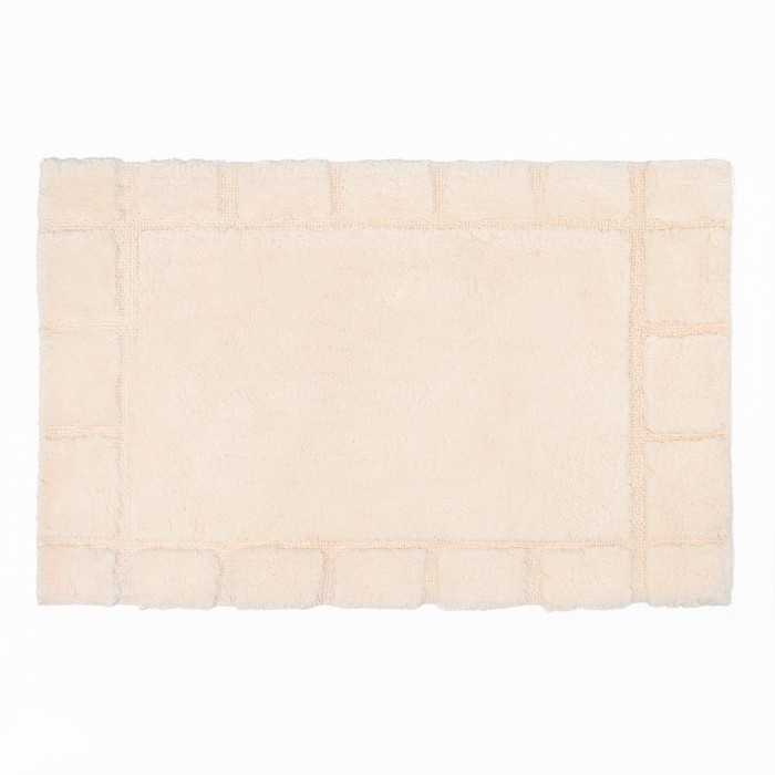 Коврик для ванной Этель Classic 50х80 см цв. молочный, 70%хл, 30% п/э,1600 г/м2 Коврик для ванной Этель Classic 50х80 см цв. молочный, 70%хл, 30% п/э,1600 г/м2