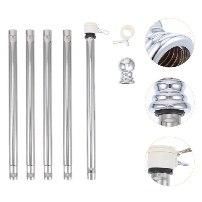 Флагшток с древком 180 см, анти-наматывающее крепление Флагшток с древком 180 см, анти-наматывающее крепление