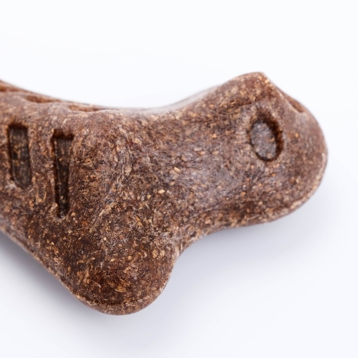 Игрушка для собак Игрушка для собак "Изогнутая кость", TPR+Бамбук, массажная,13 х 7