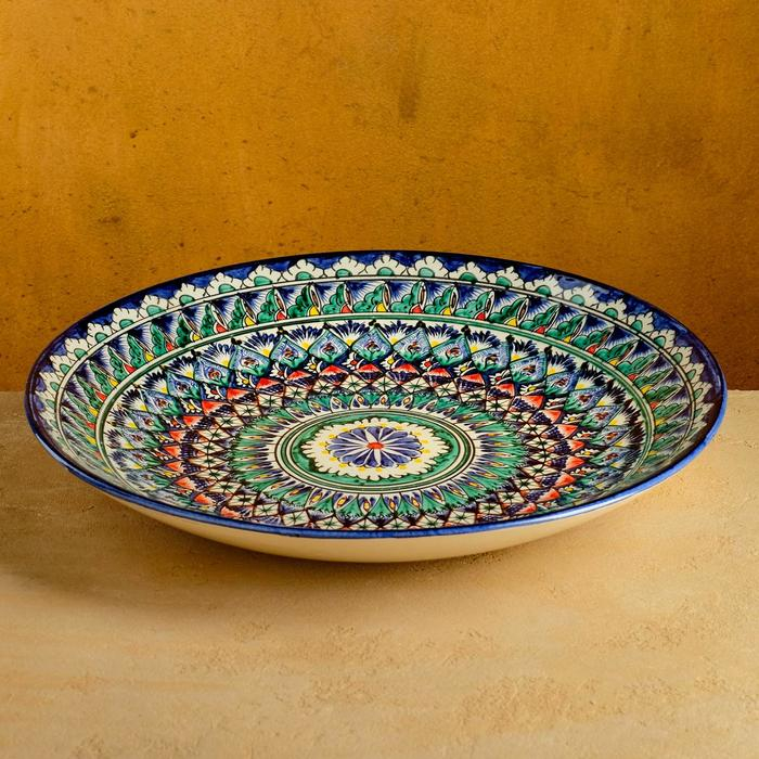 Ляган круглый Риштанская Керамика, 41см Ляган круглый Риштанская Керамика, 41см