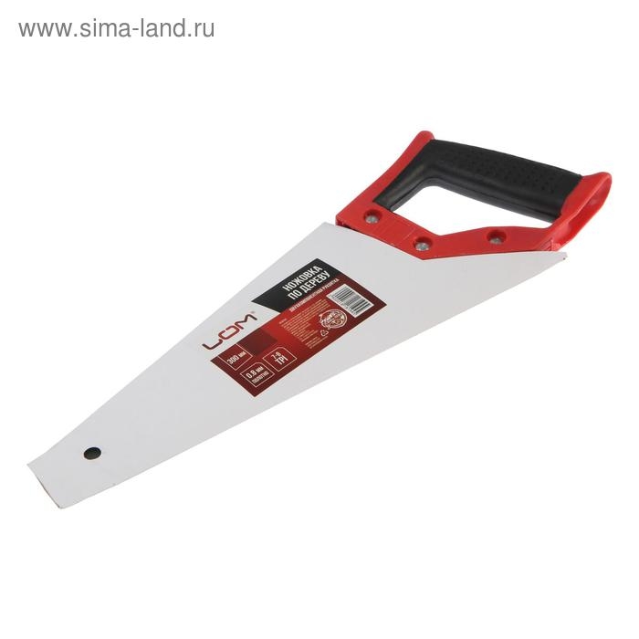 Ножовка по дереву ЛОМ, обрезиненная рукоятка, 7-8 TPI, 300 мм Ножовка по дереву ЛОМ, обрезиненная рукоятка, 7-8 TPI, 300 мм