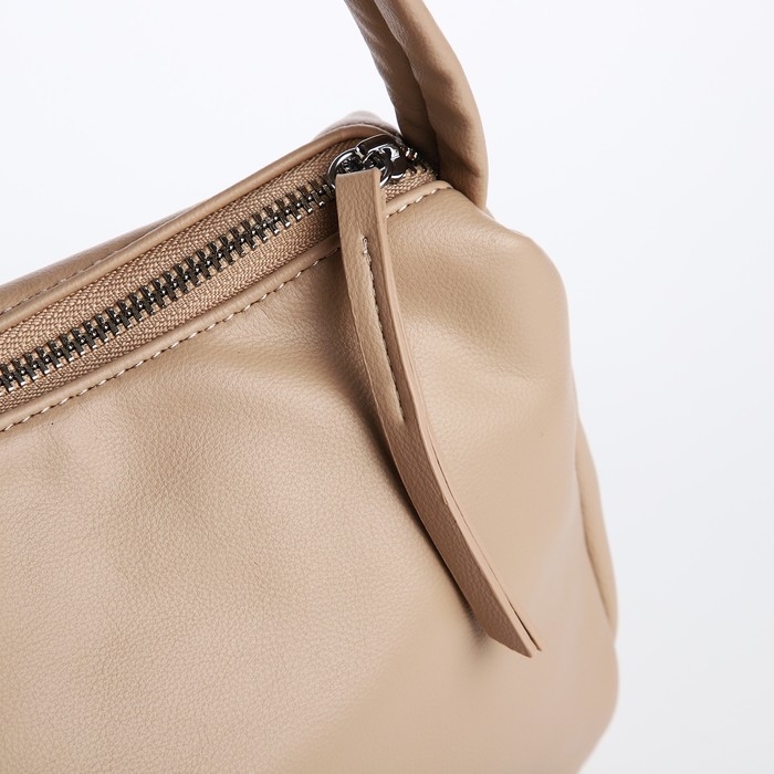 Сумка женская на молнии, цвет бежевый Сумка женская на молнии, цвет бежевый