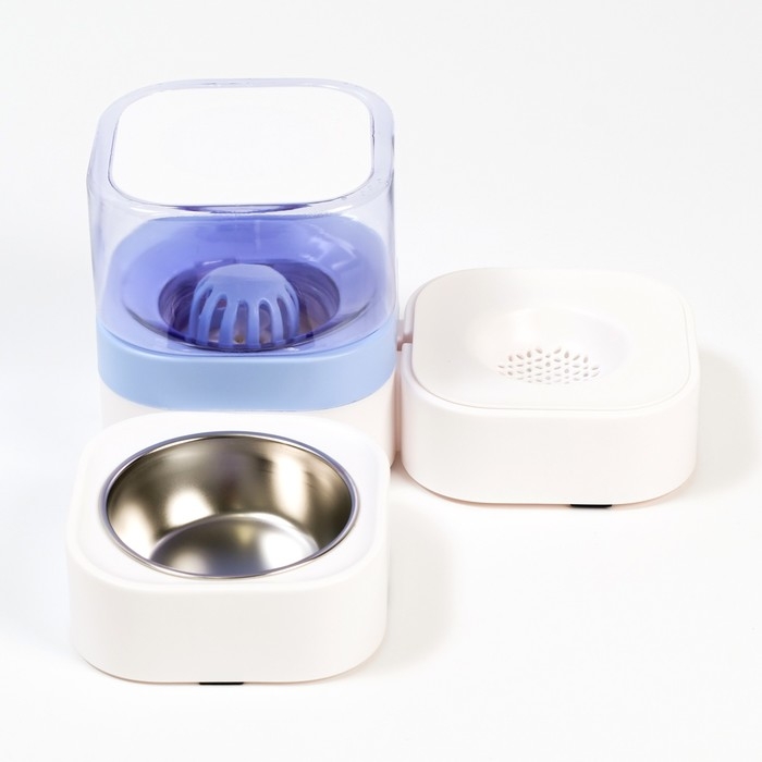 Автокормушка со съёмной крышкой, контейнер 1,8 л, фиолетовая Автокормушка со съёмной крышкой, контейнер 1,8 л, фиолетовая