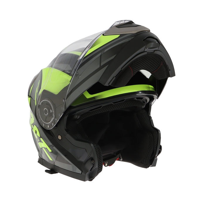 Шлем модуляр с двумя визорами, размер L (59-60), модель - BLD-160E, черно-желтый Шлем модуляр с двумя визорами, размер L (59-60), модель - BLD-160E, черно-желтый