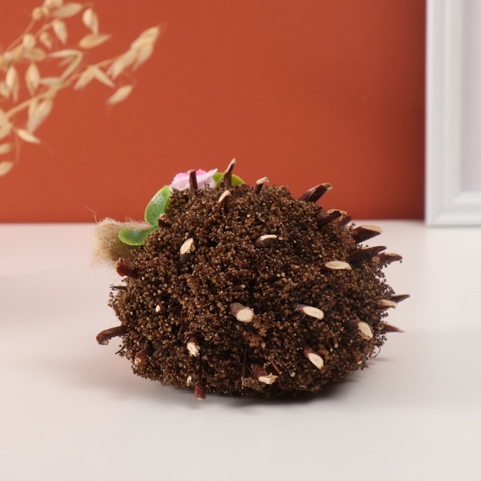 Декор  Декор "Ёжик с цветами" 15х10х9 см