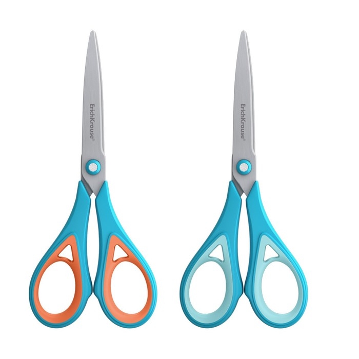 Ножницы ErichKrause Endeavor, 18 см, антискользящие резиновые вставки, улучшенная заточка, блистер, МИКС Ножницы ErichKrause Endeavor, 18 см, антискользящие резиновые вставки, улучшенная заточка, блистер, МИКС