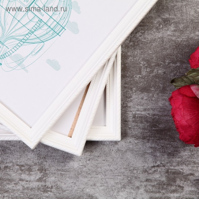 Фоторамка пластик L-1 21х30 см белый (пластиковый экран) Фоторамка пластик L-1 21х30 см белый (пластиковый экран)