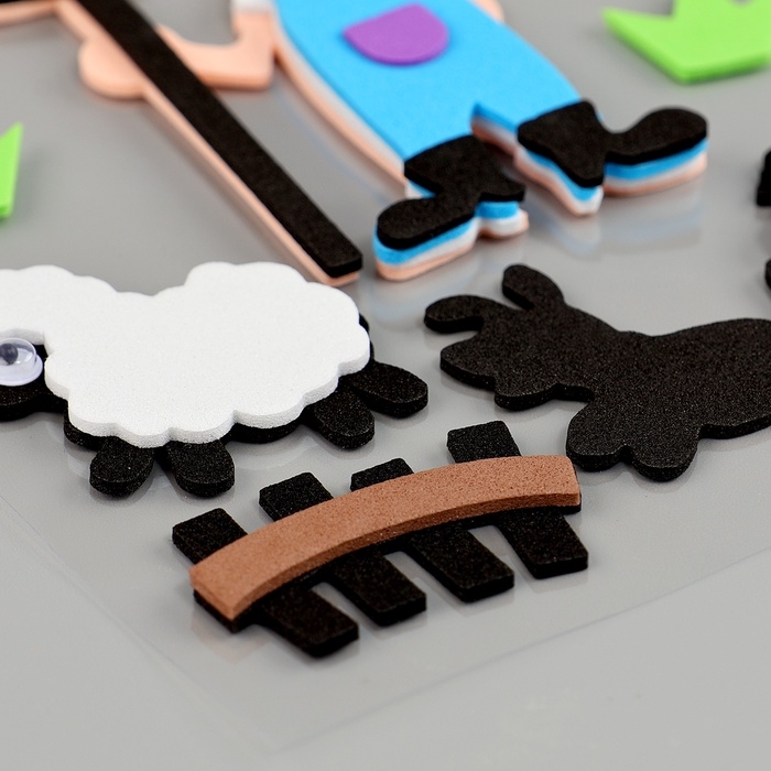 Набор наклеек из EVA  Набор наклеек из EVA "Ферма", 13 шт