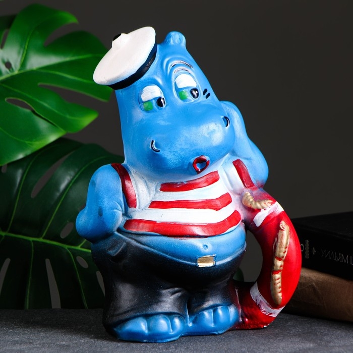 Копилка Копилка "Бегемот - моряк" 17х17х29см