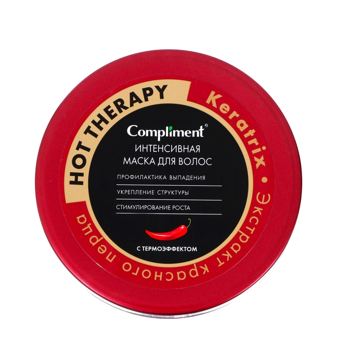 Маска для волос Compliment Hot Therapy, интенсивная, профилактика выпадения, 500 мл Маска для волос Compliment Hot Therapy, интенсивная, профилактика выпадения, 500 мл