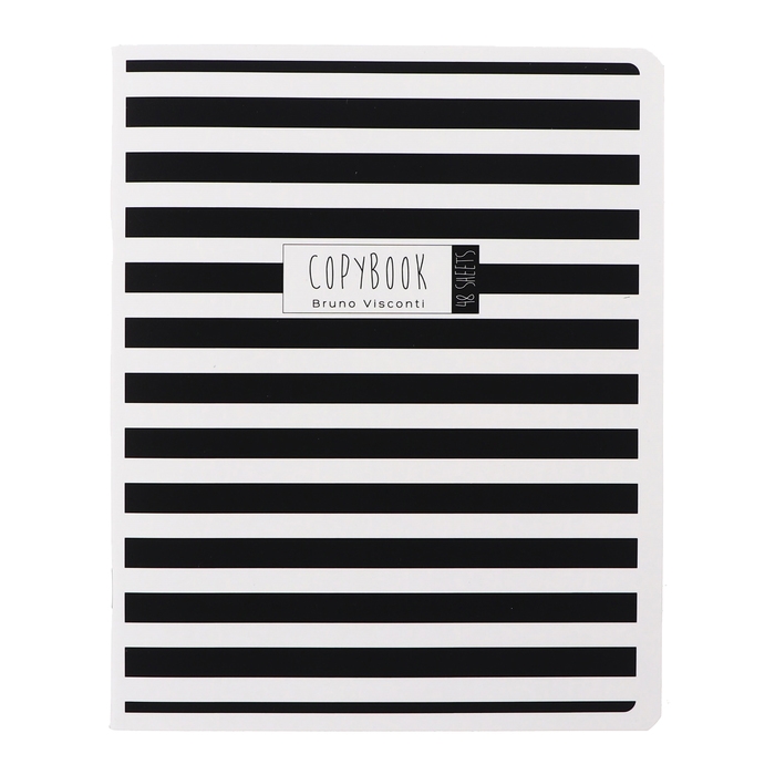 Тетрадь 48 листов в клетку BLACK&WHITE.NEW, обложка мелованный картон, ламинация Тетрадь 48 листов в клетку BLACK&WHITE.NEW, обложка мелованный картон, ламинация "софт-тач", МИКС