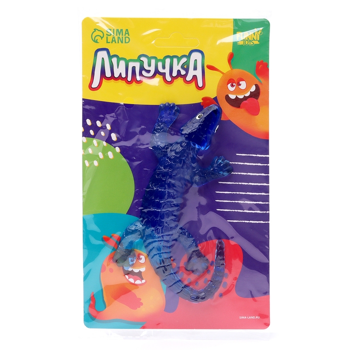 Липучка  Липучка "Ящерка", цвета МИКС , на блистере