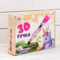 3D ручка Luazon Unicorn, дисплей, работа с пластиком ABS и PLA, пластик в комплекте