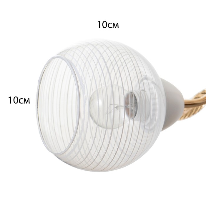 Люстра Люстра "Вива" 2хЕ27 40Вт бело-золотой 56х23х23 см BayerLux