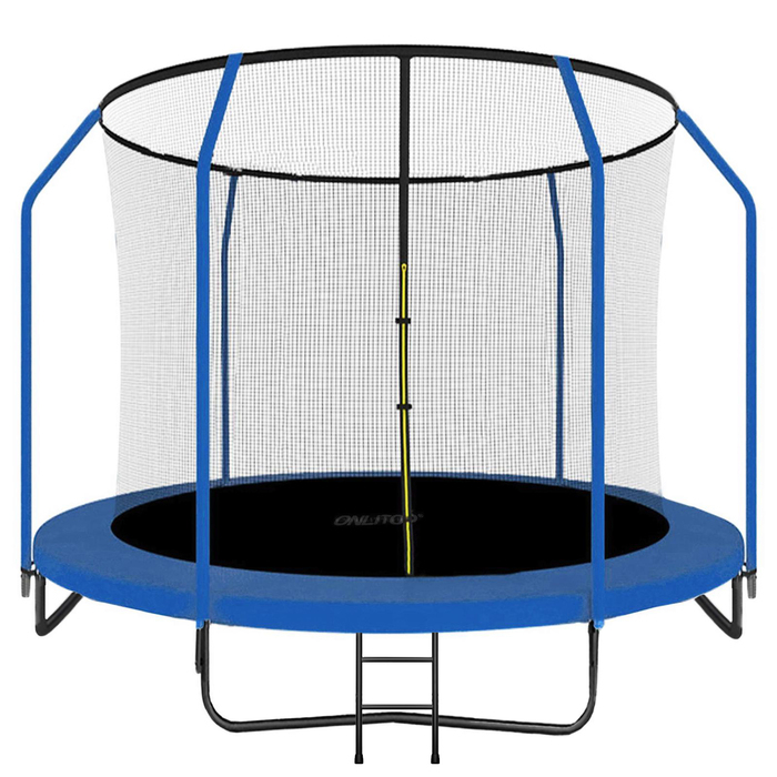 Батут ONLITOP, d=305 см, высота сетки 173 см, с лестницей, цвет синий Батут ONLITOP, d=305 см, высота сетки 173 см, с лестницей, цвет синий