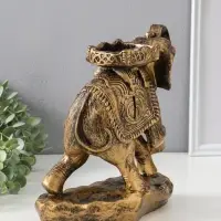 Копилка для денег &laquo;Слон счастья&raquo;, бронза, 27&times;25&times;13 см