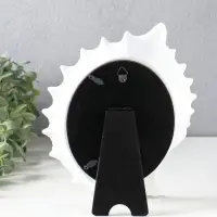 Фоторамка полистоун 10х15 см "Ракушка" белая состаренная 17,9х3х23,5 см