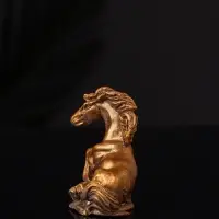 Фигура "Лошадь лежит" 8х6х3 см, бронза